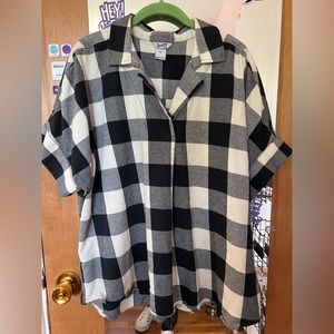 Flannel tunic top from Duluth trading Company